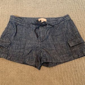 3” chambray tie waist BR shorts
